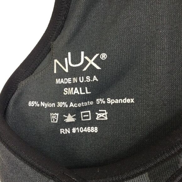 NUX Womens Elizabeth Floral Seamless Racerback Sports Bra Gray Black Size Small - Picture 4 of 6